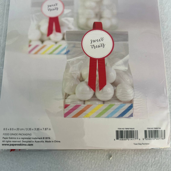 PAPER ESKIMO TREAT BAG SET 12 PC NEW MULTICOLOR - Picture 3 of 4